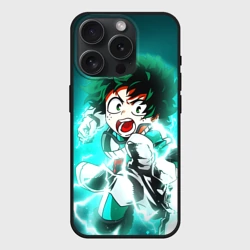 Чехол силиконовый для Apple iPhone 15 Pro Мax матовый Моя геройская академия