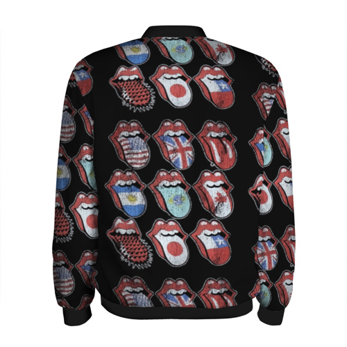 Мужской бомбер 3D The Rolling Stones, цвет черный - фото 2