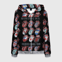 Мужская толстовка 3D на молнии The Rolling Stones