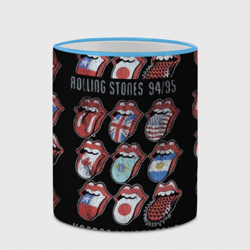 Кружка с полной запечаткой The Rolling Stones, цвет Кант небесно-голубой - фото 4