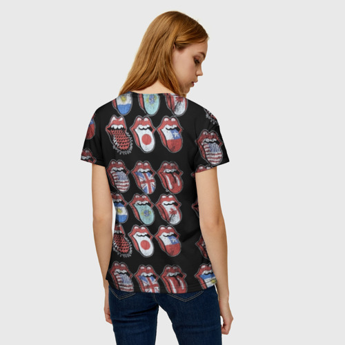 Женская футболка 3D The Rolling Stones, цвет 3D печать - фото 4