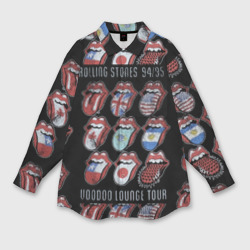 Мужская рубашка oversize 3D The Rolling Stones