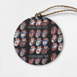 Деревянная игрушка круг The Rolling Stones