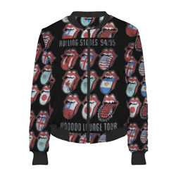 Женский бомбер 3D The Rolling Stones