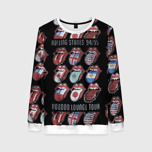 Женский свитшот 3D The Rolling Stones, цвет 3D печать