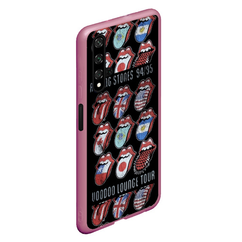 Чехол для Honor 20 The Rolling Stones, цвет малиновый - фото 3