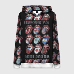 Женская толстовка 3D на молнии The Rolling Stones