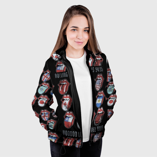 Женская куртка 3D The Rolling Stones, цвет черный - фото 4