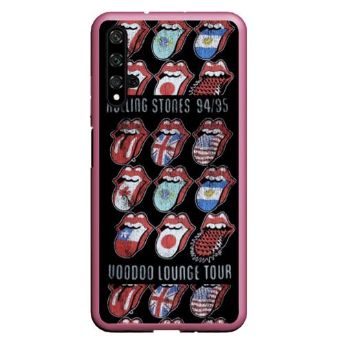 Чехол для Honor 20 The Rolling Stones, цвет малиновый