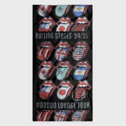 Бандана с принтом The Rolling Stones для любого человека, и мужчины, и женщины, вид спереди №7. Цвет основы: белый