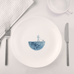 Набор: тарелка + кружка Стрижет луну - фото 2