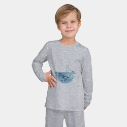 Детская пижама с лонгсливом хлопок Стрижет луну - фото 2