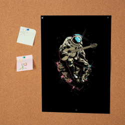 Постер Космонавт с гитарой - фото 2