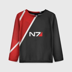 Детский лонгслив 3D N7 Масс Эффект косплей