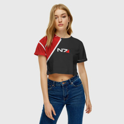 Женская футболка Crop-top 3D N7 - фото 2