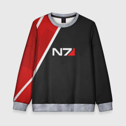 Детский свитшот 3D N7 Масс Эффект косплей