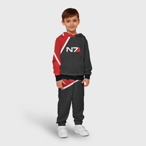Детский костюм с толстовкой 3D N7, цвет черный - фото 3