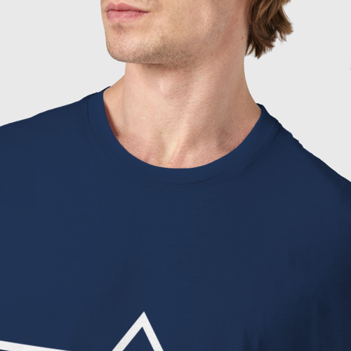 Мужская футболка хлопок Brand new Mars, цвет темно-синий - фото 6