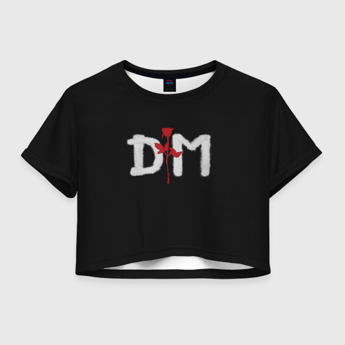 Женская футболка Crop-top 3D Depeche mode, цвет 3D печать