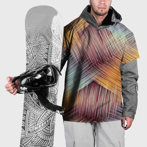 Накидка на куртку 3D Штрихованные линии, цвет 3D печать