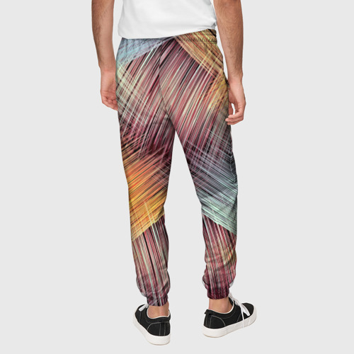 Мужские брюки 3D Штрихованные линии, цвет 3D печать - фото 5