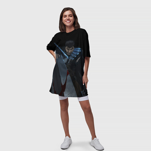 Платье-футболка 3D Гатс и его огромный меч!, цвет 3D печать - фото 5