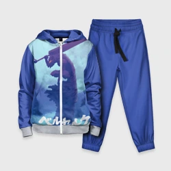 Детский костюм 3D Гатс на фоне Луны. Берсерк