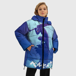 Женская зимняя куртка Oversize Гатс на фоне Луны. Берсерк - фото 2
