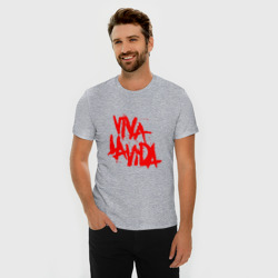 Мужская футболка хлопок Slim Viva La Vida - фото 2