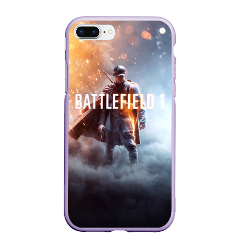 Чехол для iPhone 7Plus/8 Plus матовый Battlefield One, цвет светло-сиреневый
