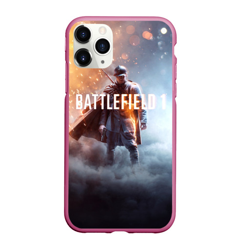 Чехол для iPhone 11 Pro матовый Battlefield One, цвет малиновый