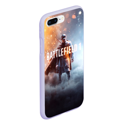 Чехол для iPhone 7Plus/8 Plus матовый Battlefield One, цвет светло-сиреневый - фото 3