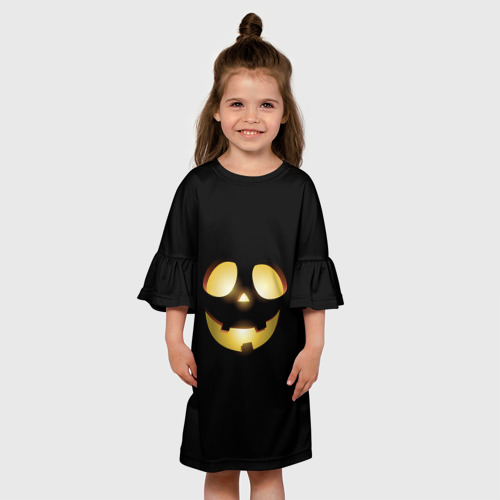 Детское платье 3D с принтом Halloween, вид сбоку #3