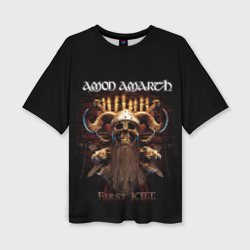 Женская футболка oversize 3D Amon amarth