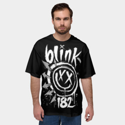 Мужская футболка oversize 3D Blink-182 - фото 2