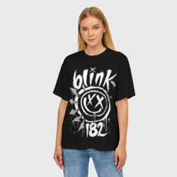 Женская футболка oversize 3D Blink-182 - фото 2