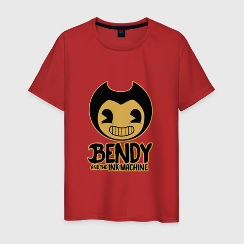 Мужская футболка хлопок Bendy and the ink machine 9, цвет красный