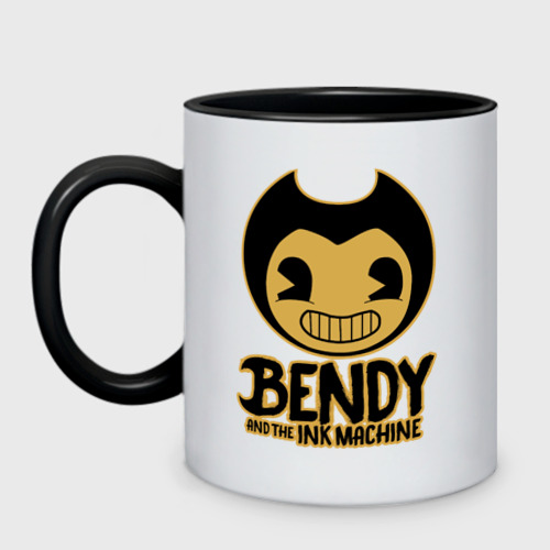 Кружка двухцветная Bendy and the ink machine 9, цвет белый + черный