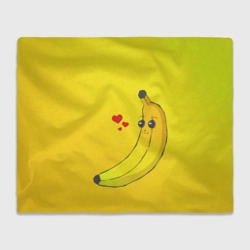 Плед 3D Kawaii Banana love - full yellow