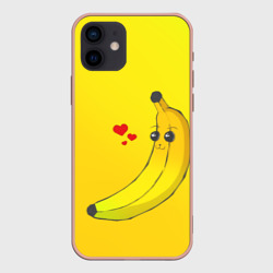 Kawaii Banana love - full yellow – Чехол для iPhone 12 Mini с принтом купить
