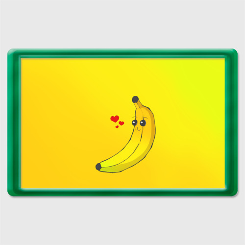 Магнит 45*70 Kawaii Banana love - full yellow, цвет зеленый