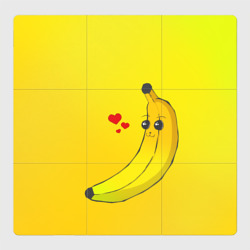 Магнитный плакат 3Х3 Kawaii Banana love - full yellow