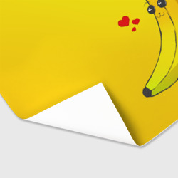 Бумага для упаковки 3D Kawaii Banana love - full yellow - фото 2