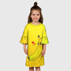 Детское платье 3D Kawaii Banana love - full yellow - фото 2