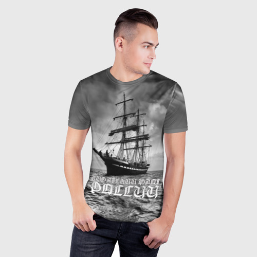 Мужская футболка 3D Slim Пиратский флот России, цвет 3D печать - фото 3