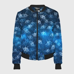 Женский бомбер 3D Летающие макаронные монстры