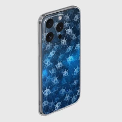 Чехол для iPhone 15 Pro Max силиконовый с защитой камеры Летающие макаронные монстры - фото 2