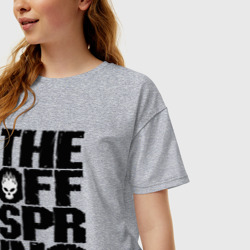 Женская футболка хлопок Oversize The Offspring - фото 2