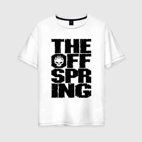 Женская футболка оверсайз из хлопка с принтом The Offspring, вид спереди №1