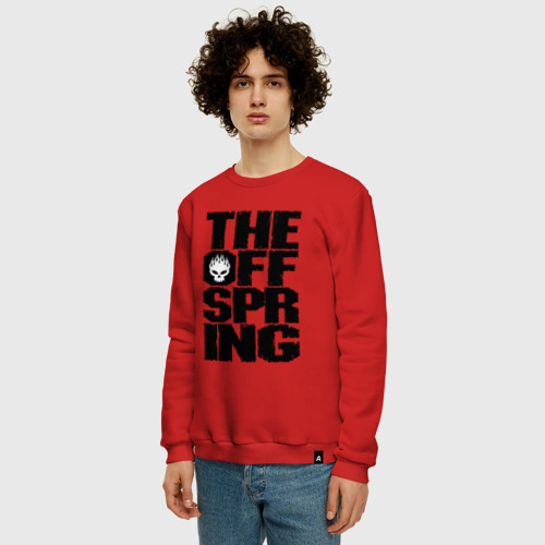 Мужской свитшот хлопок The Offspring, цвет красный - фото 3